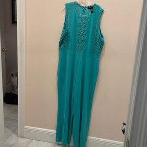 NWT Ashley Stuart SZ 24 New Jumpsuit Plus Size New Years Party Sexy Lace…